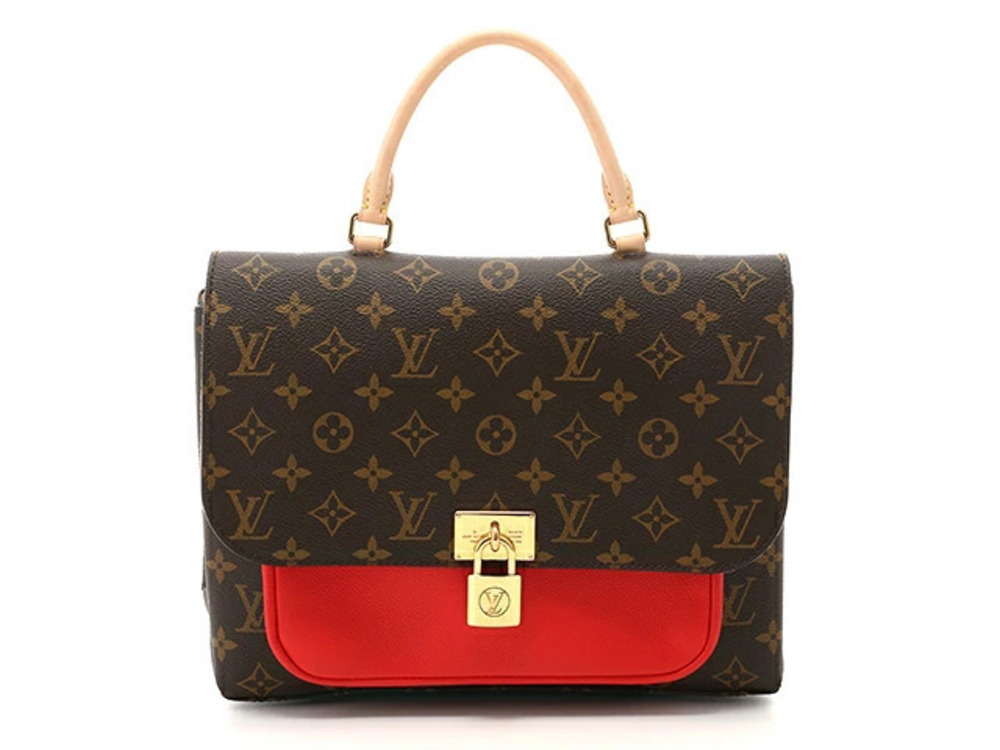 LOUIS VUITTON Bag Marignan Monogram Coquelicot Red Shoulder Strap
